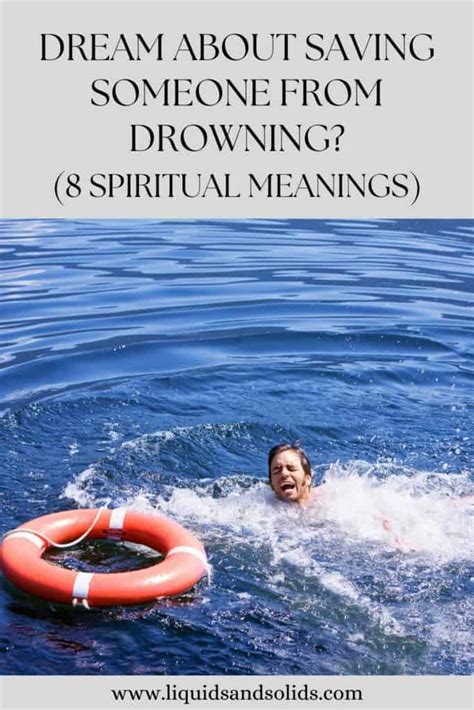 Dream About Saving Someone From Drowning Spiritual Meanings