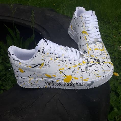 Custom Hand Painted Sunflowers Air Force S Sneakers Etsy