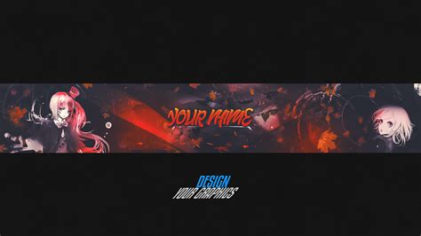 Anime Youtube Banner Speedart Photoshop Psd By Cagbcn On Deviantart