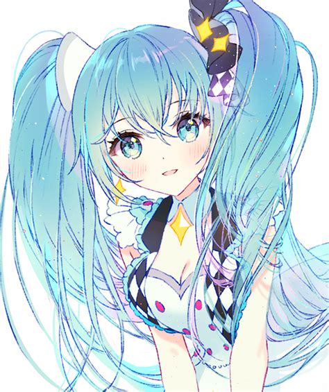 Hatsune Miku And More More Jump Miku Vocaloid And 1 More Drawn By