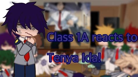 Class A Reacts To Tenya Ida Angst Mha Part Youtube