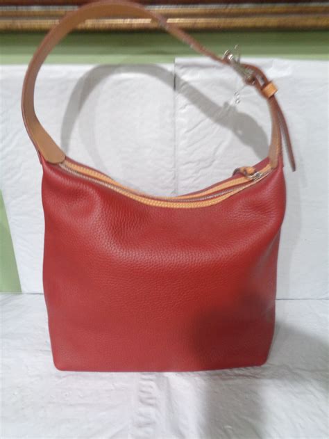 NWOT Dooney Bourke Patterson Leather Paige SAC Wine