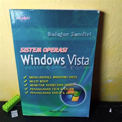 Jual Buku Komputer Belajar Sendiri Sistem Operasi Windows Vista 262 Hal