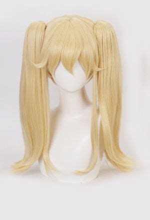 Women Cute Blonde Straight Bang Pigtails Wig In 2025 Cosplay Wigs
