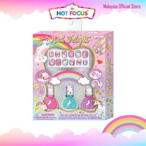 Hot Focus Nail Delight Unicorn 023NUC Manicure Nail Art Sticker Polish For Girls Fashion Party