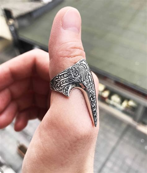 Anillo de Plata de Ley 925 para hombre con doble cabeza de águila