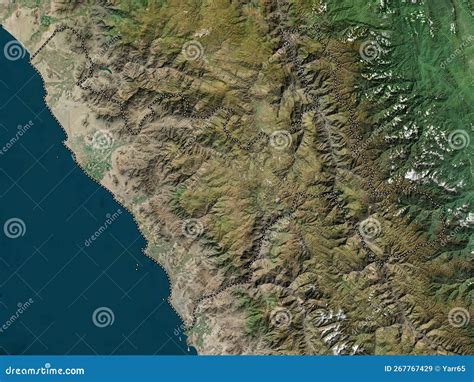 La Libertad Peru High Res Satellite No Legend Stock Illustration