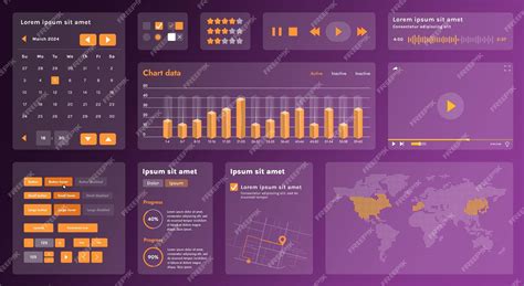 premium vector  modern set  ui elements  includes