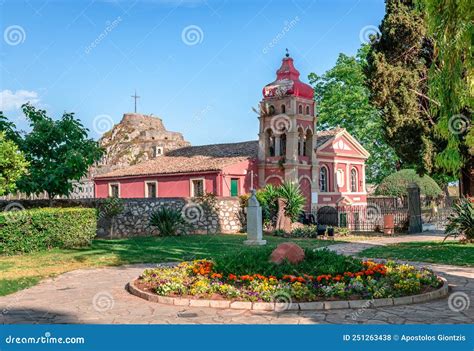 garden   people  corfu greece editorial stock photo image