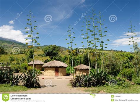 Africa village stock image. Image of grassland, field - 31264927