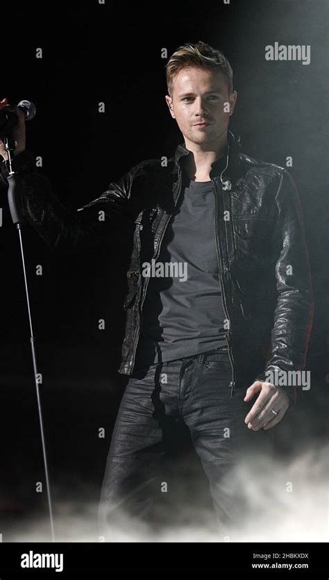 Nicky Byrne Of Westlife Performing During Capital Fms Jingle Bell Ball