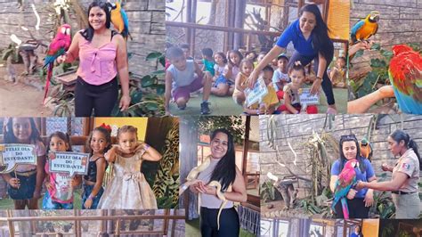 dia do estudante levando as crianças a um passeio no zoológico em