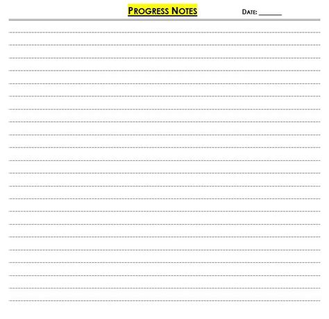 Free Progress Notes Templates Word Pdf Templatedata