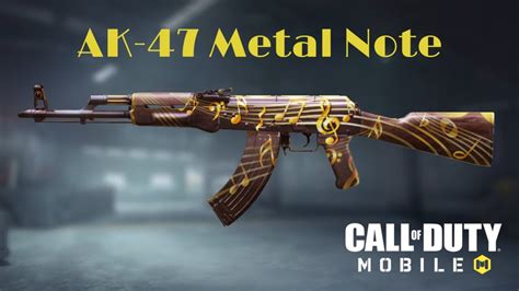 Call Of Duty Mobile Ak Metal Note Gameplay Youtube