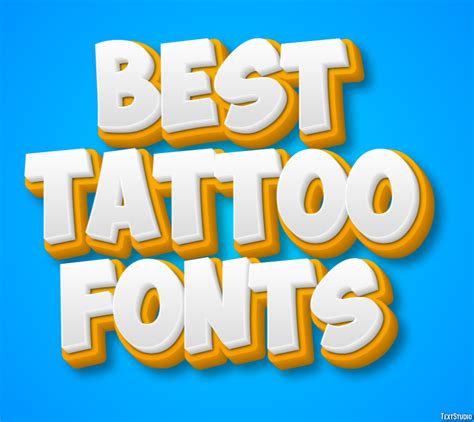 Best Tattoo Fonts Text Effect and Logo Design Font