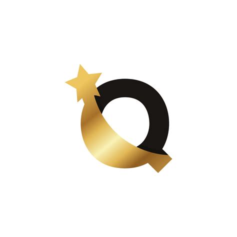 Initial Letter Q Golden Star Logo Icon Symbol Template Element 6230664 Vector Art at Vecteezy