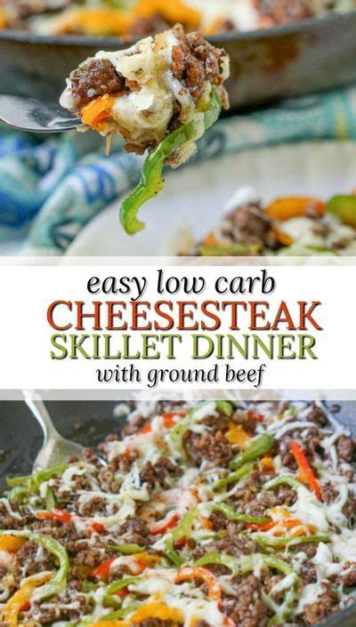 Low Carb Cheesesteak Skillet Using Ground Beef In Only 30 Minutes 40