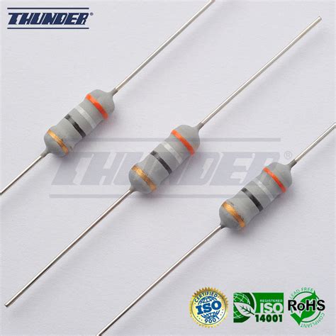 Metal Oxide Film Resistors Rsn Series Thunder Components Ltd