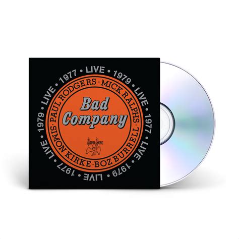 Bad Company Live in Concert 1977 & 1979 (2CD) | Shop the Bad Company ...