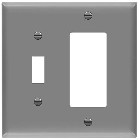 ENERLITES Combination Toggle Light Switch/Decorator Light Switch Plate