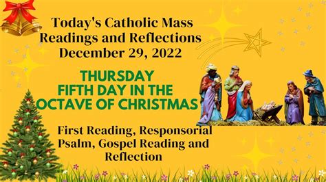 Today S Catholic Mass Readings And Reflections December 29 2022 Mass