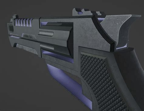 Sci-Fi Revolver 3D model | CGTrader