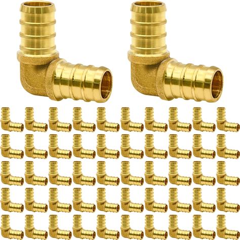 25 Pack PEX Fittings 1 2 PEX Fittings PEX Tee Fittings Brass PEX