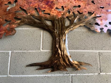 Oak Tree Metal Art – Metal Tree Wall Hanging – Garrett Metal Art