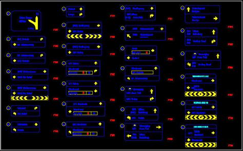 Cad Architect Cad Drawing Detailed Road Surface Traffic Signs