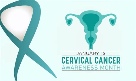 Premium Vector Cervical Cancer Awareness Month Is Observed Every Year