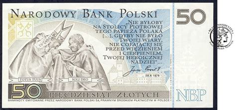 Polska Banknot Z Otych Jan Pawe Ii Unc St Archiwum Niemczyk Pl