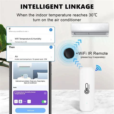 Tuya Sensore Termometro Con Igrometro Wifi BT Sensore Di Temperatura E