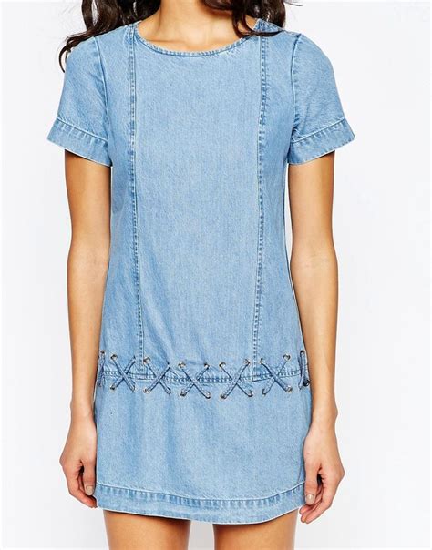 River Island Denim Shift Dress At Shift Dress Dresses