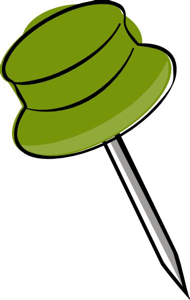 Pin Green Clip Art At Vector Clip Art Online Royalty Free