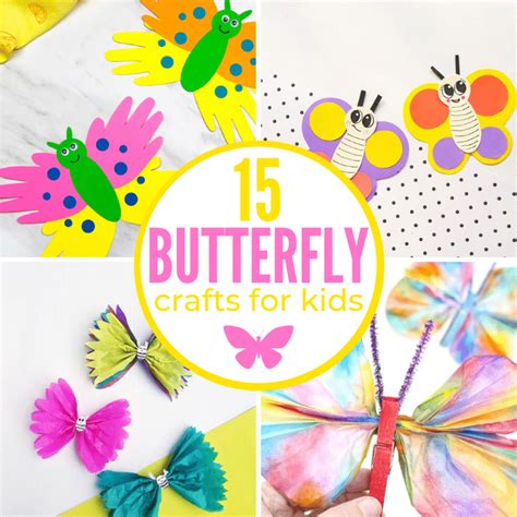 15 Butterfly Crafts for Kids - Happiness is Homemade