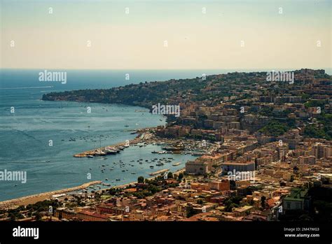 Chiaia And Posillipo Neighbourhoods On The Seafront In Naples Italy