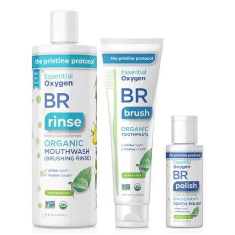 Br Essential Oxygen Br Tooth Polish Poudre Dentaire à La Menthe Poivrée