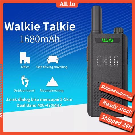 Jual Ht Walkie Talkie Tampilan Digital Wln Kd C Portable Walky Talky