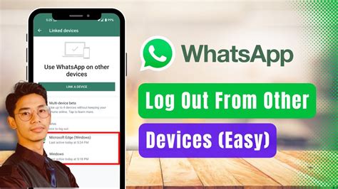 How To Logout Whatsapp From Other Devices Youtube