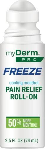 Myderm Pro Freeze Roll On 3 Fl Oz Extra Strength 6 Menthol Icy