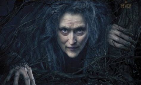 Meryl Streep Towers Over The First Into The Woods Poster As The