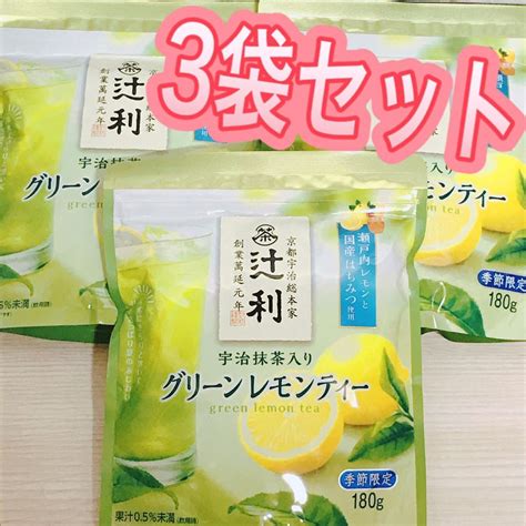 片岡物産 辻利 宇治抹茶入り グリーンレモンティー 180g 【正規品直輸入】