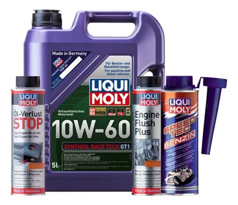 Kit Liqui Moly 10w60 Speed Tec Oel Verlust Stop Obsequio Envío gratis