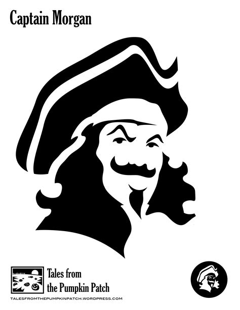 Captain Morgan Logo Stencil