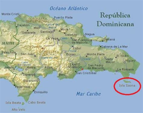 Isla Saona Map