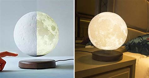 This Levitating Moon Lamp Lights Up A Room With Stunning Moonlight