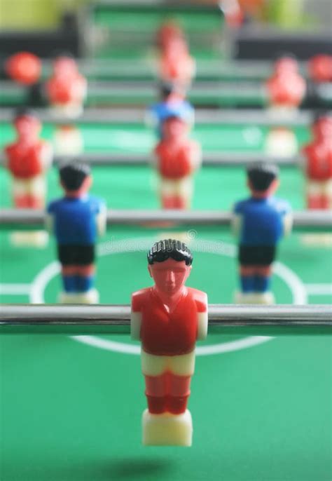 Foosball (table Soccer) Field With Players Stock Image - Image of ball ...