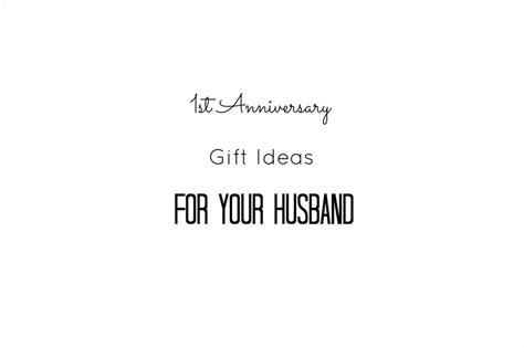 1st Anniversary Gift Ideas for Your Husband — Runway Chef