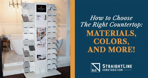 How to Choose the Right Countertop: Materials, Colors & More - Straight Line Construction