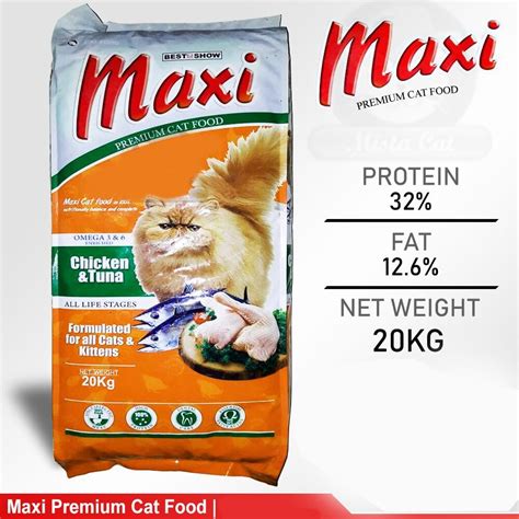 Maxi Cat Premium Cat Food Chicken Tuna 20kg Lazada